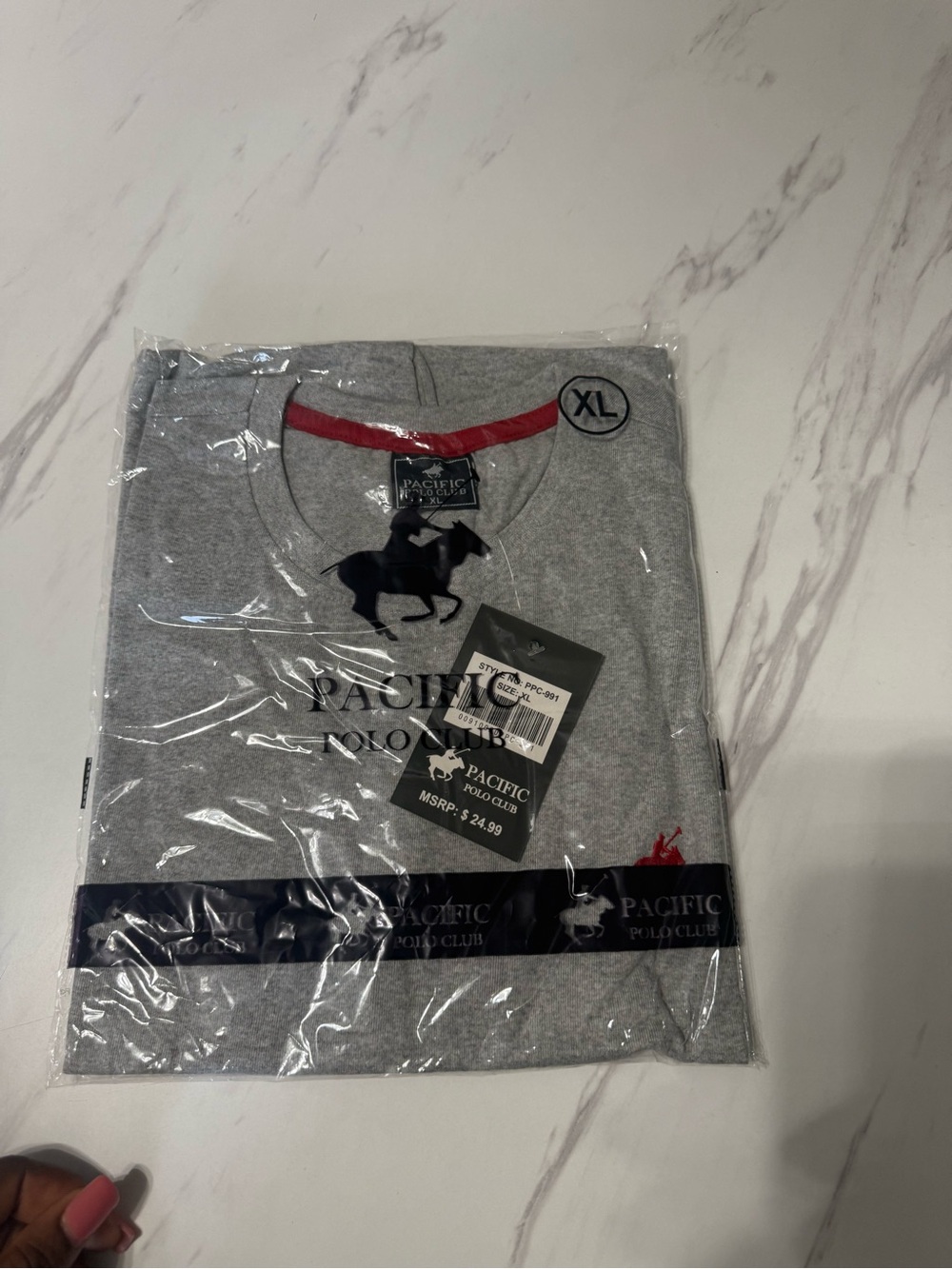Men’s Grey Logo Crew Neck Shirt - XL